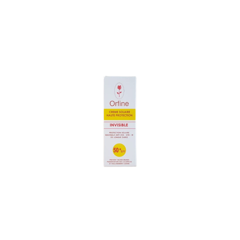 Orfine Crème Solaire SPF 50+ Invisible 50ml