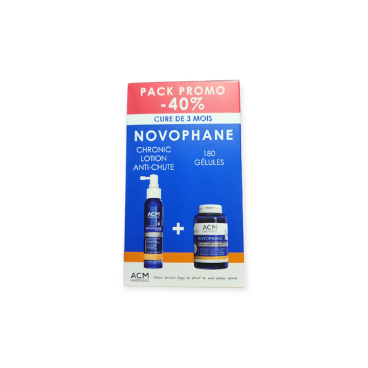 ACM Novophane 180 gélules + Chronic Lotion anti-chute