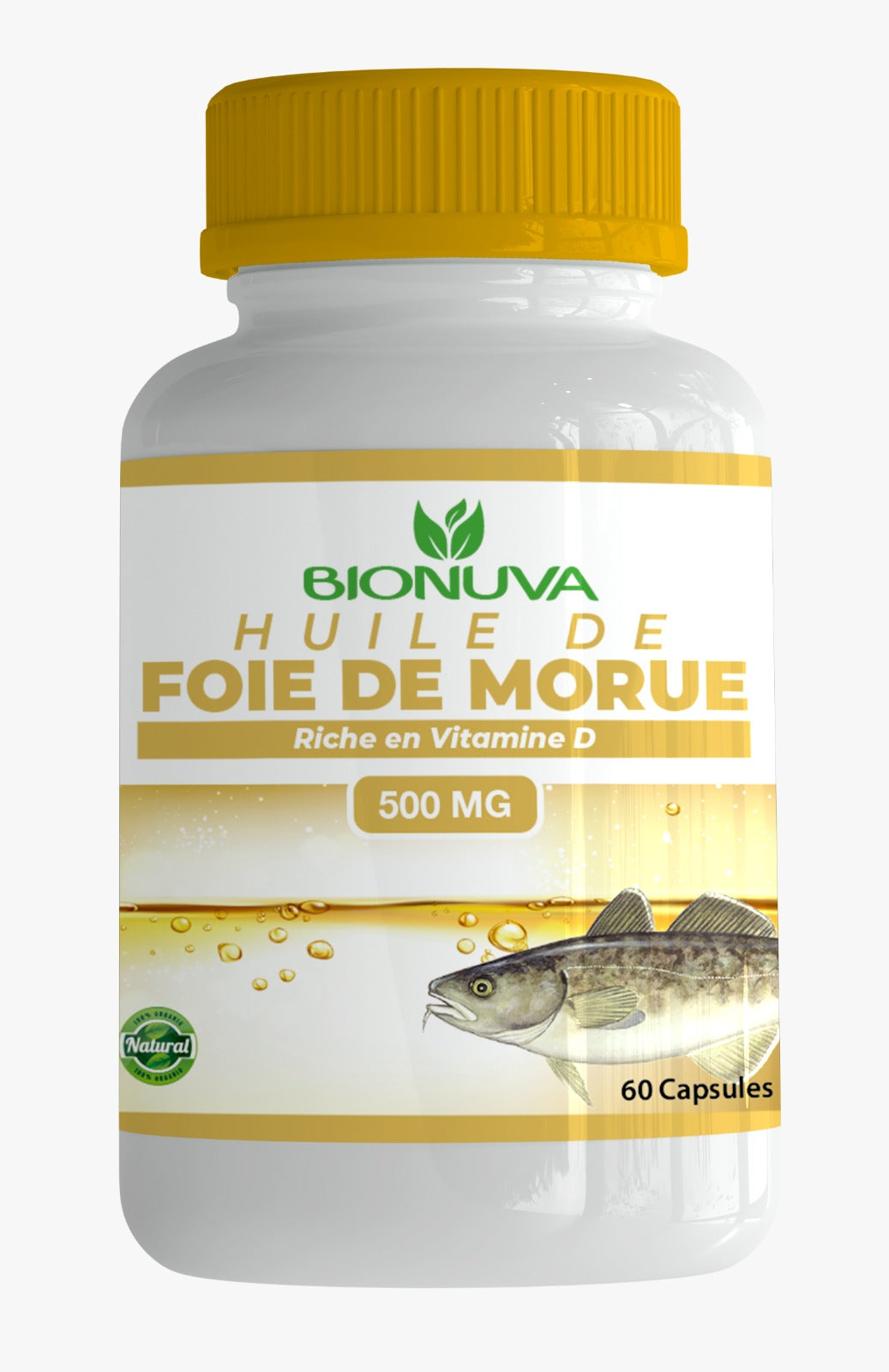 Bionuva Huile de Foie de Morue 500mg