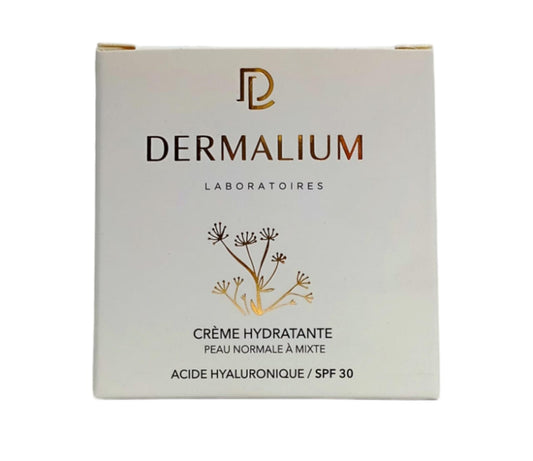 Dermalium Crème Hydratante SPF30 Avec Acide Hyaluronique 50ml