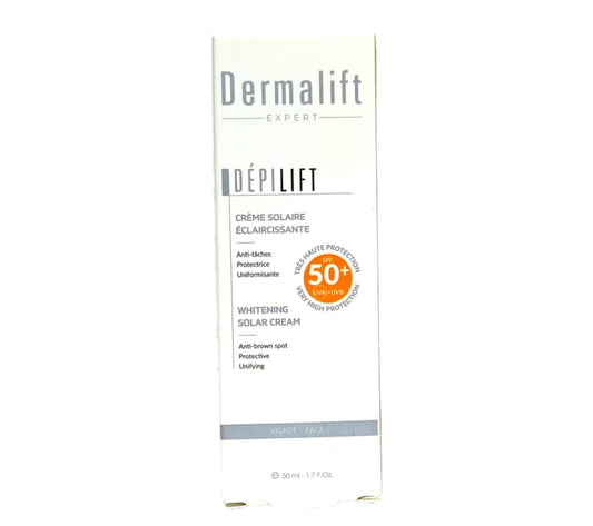 Dermalift Dépilift Crème Solaire Eclaircissante SPF50+ 50ml