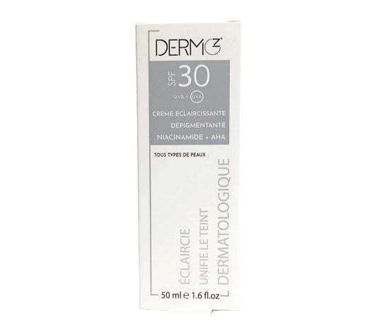 Dermoz Crème Eclaircissante Dépigmentant Niacinamide +AHA SPF30+ 50ml