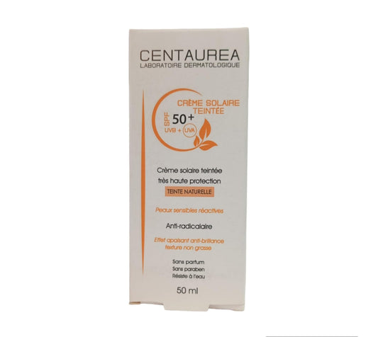 Centaurea Crème Solaire Teintée Naturelle SPF 50+ 50ml