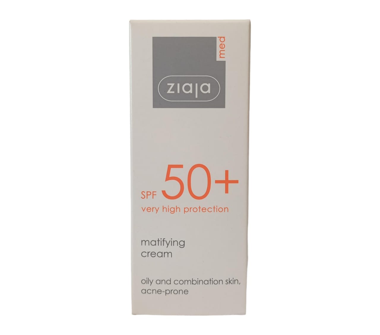 Ziaja Med Ecran Matifiante et Acnéique SPF50+ 50ml P.M.G