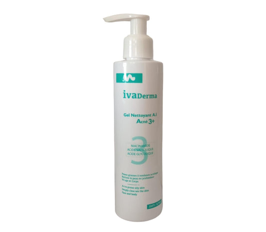 Ivaderma Gel Nettoyant A.I Acné 3+ 200ml