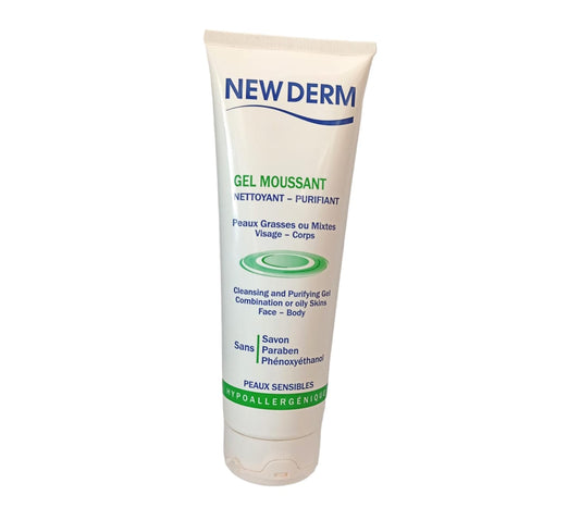 New Derm Gel Moussant Nettoyant purifiant  250ml