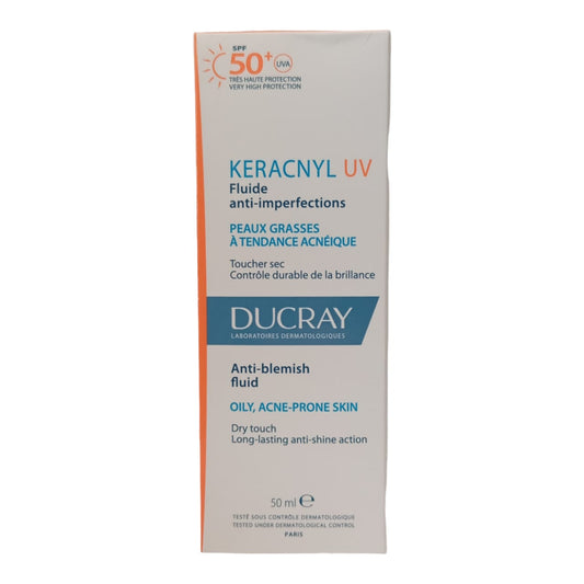 Ducray Keracnyl UV Fluide Anti-Imperfections P.G SPF50+ 50ml