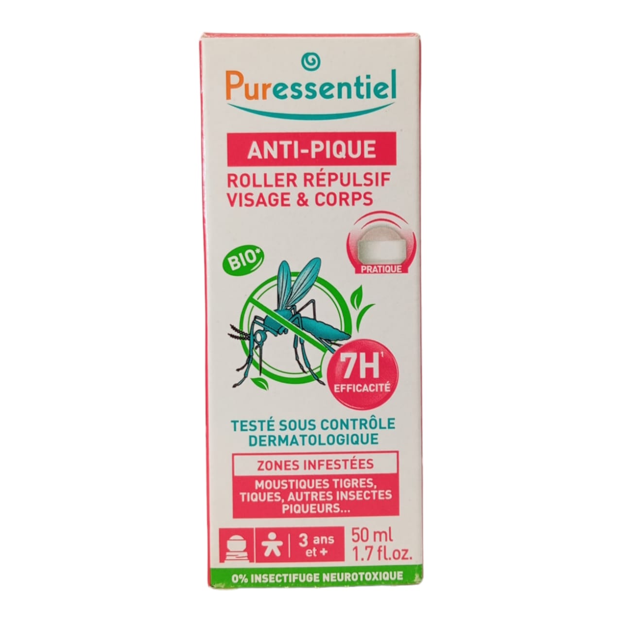 Puressentiel Anti-Pique Roller Répulsif V&C 50ml