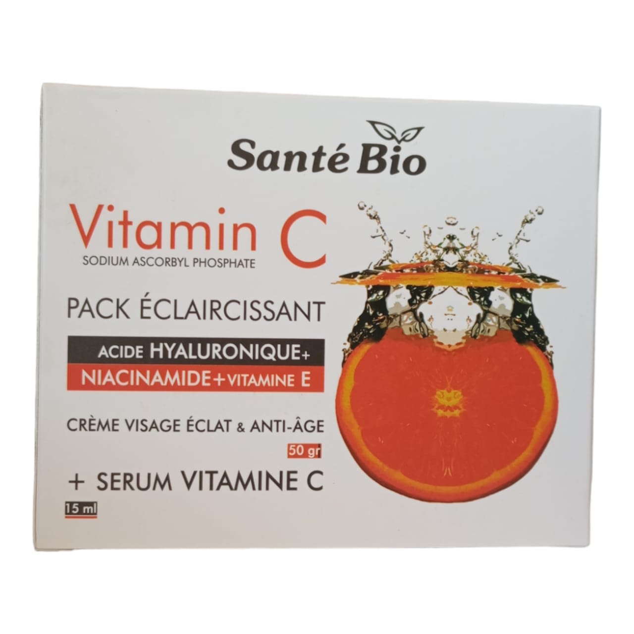 Santé Bio PACK Eclaircissant Crème VC +Sérum VC