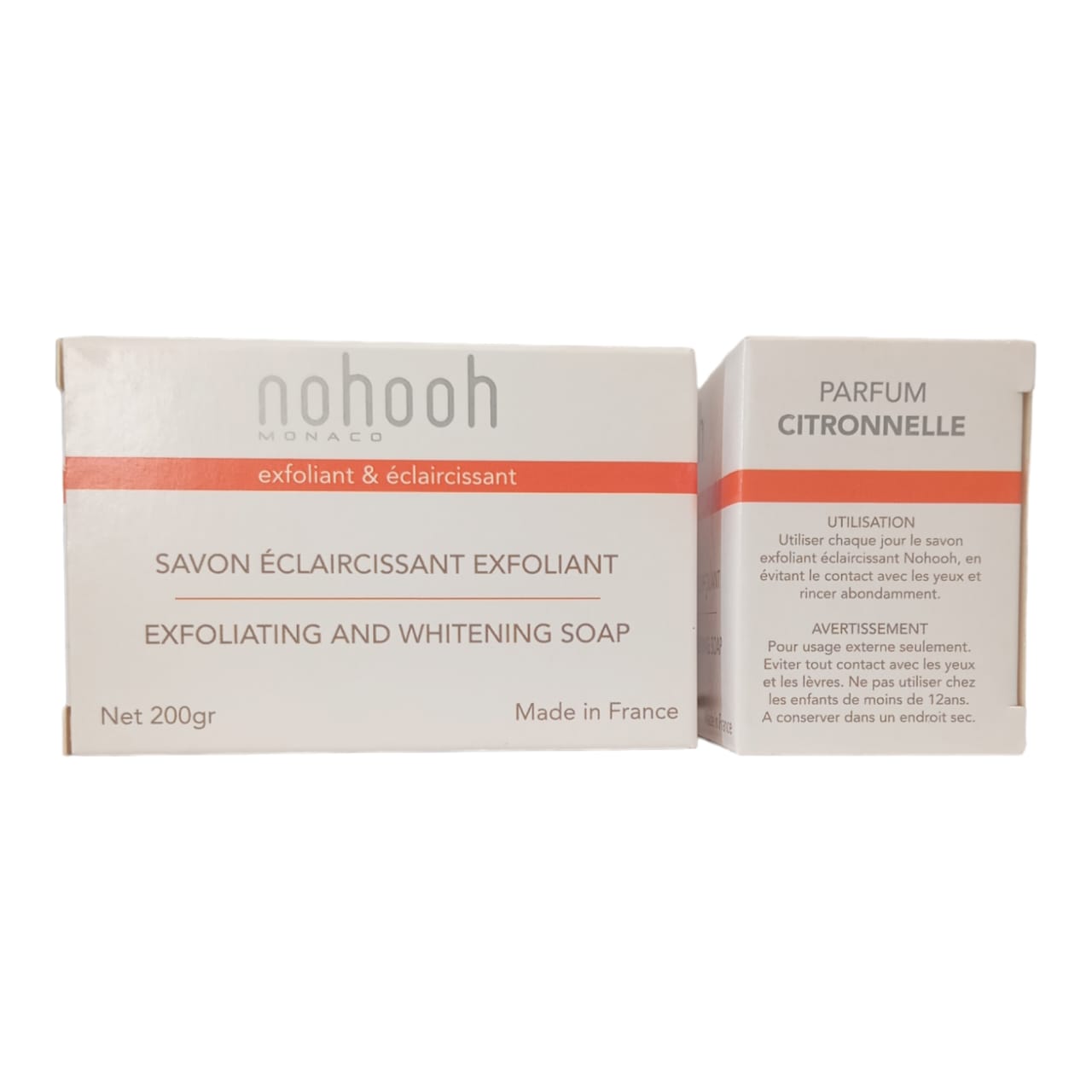 Nohooh Savon Eclaircissante Exfoliant Citronnelle 200g