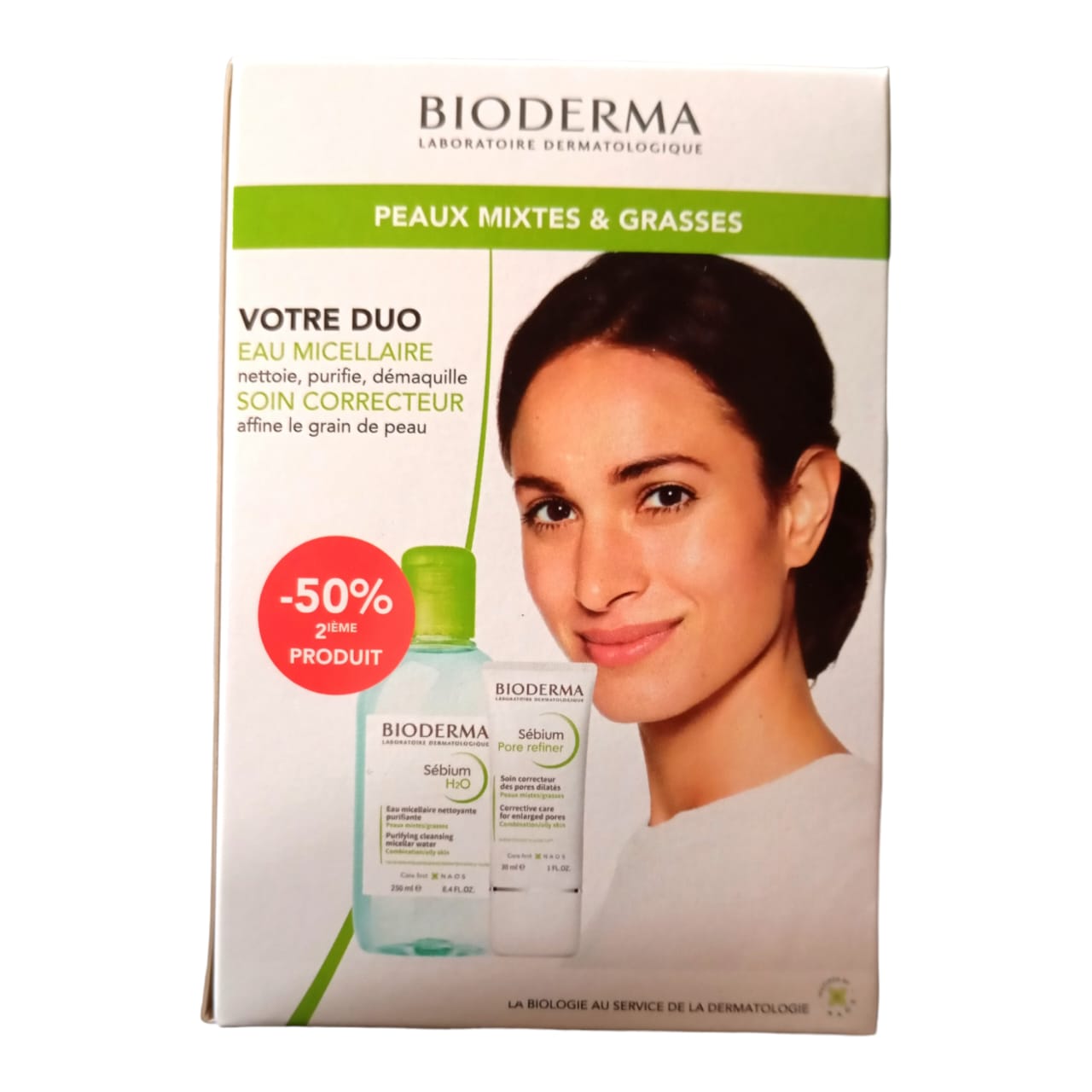 BIODERMA PACK SEBIUM PORE REFINER + SEBIUM H2O 250ML