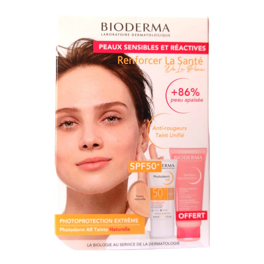 Bioderma Photoderm AR SPF50+ Teinté Naturelle+ Sensibio Gel Moussant 100ml OFFERT