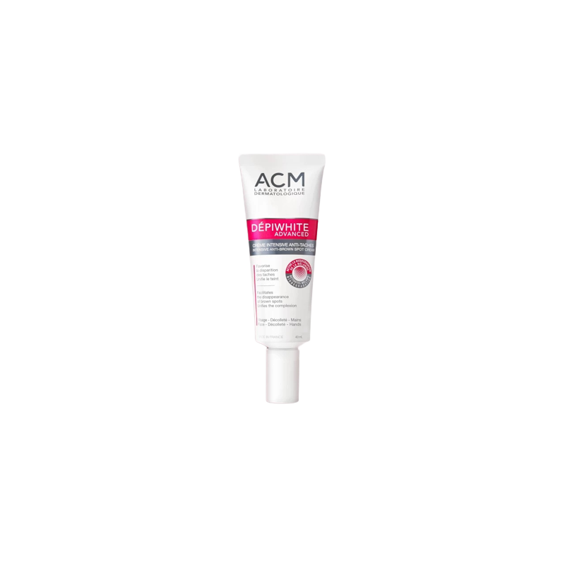 ACM Dépiwhite Advanced Crème Intensive Anti-taches 40ml tube soule blanc et rose