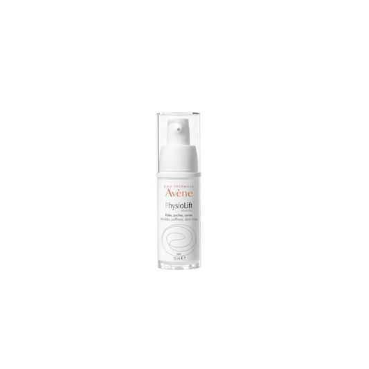 Avène PhysioLift Yeux Rides, Poches, Cernes 15ml flacon blanc avec système de spray