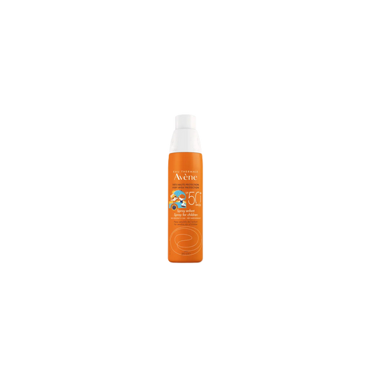 Avène Spray Enfant SPF 50+ 200ml bombe avec spray de couleur orange