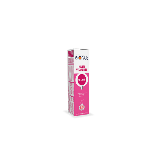 Biofar Multivitamines Kids dans sa boite blanc et rose