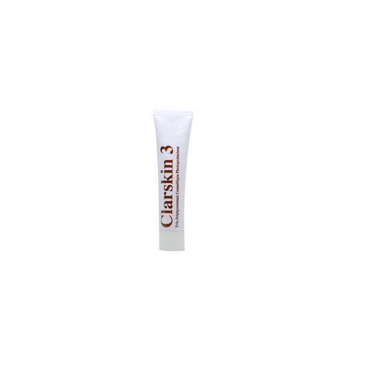 Dermo-Soins Clarskin 3 Soin Dépigmentant 30g;, tube blanc avec bouchon a vis