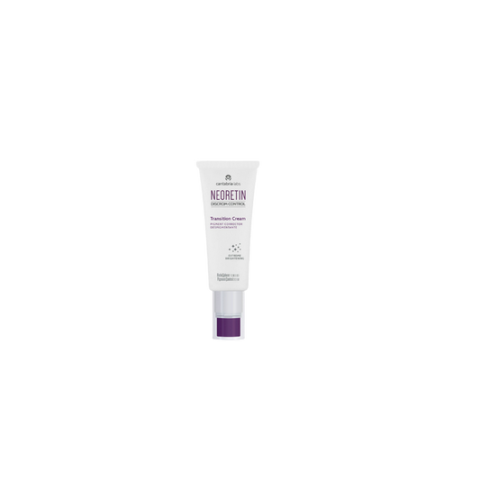 Cantabria Labs Neoretin Discrom Control Transition Cream 50ml tube souple blanc avec bouchon violet