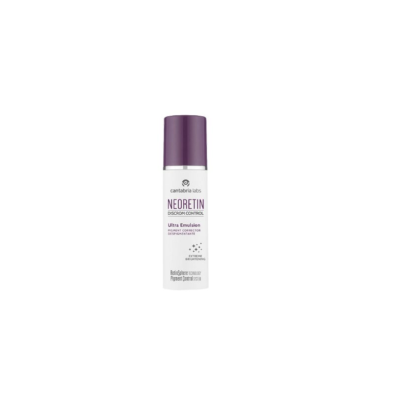 Cantabria Labs Neoretin Discrom Control Ultra Emulsion 30ml flacon blanc avec capuchon violet