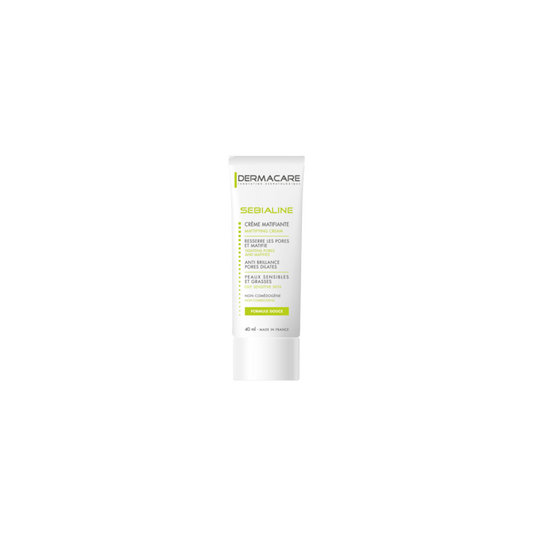 Dermacare Sebialine Crème Matifiante 40ml tube souple blanc avec bouchon à vis