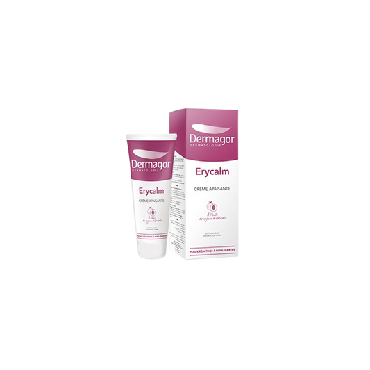 Dermagor Erycalm Crème Apaisante 40ml tube souple blanc et violet avec bouchon clips