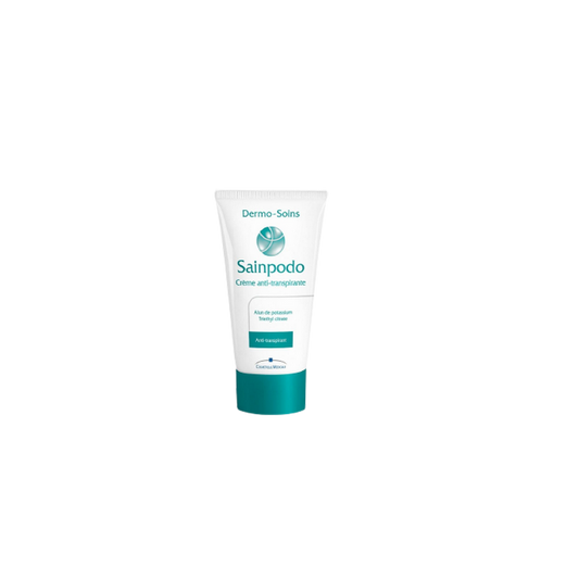 Dermo-Soins Sainpodo Crème Anti-transpirante 50ml tube souple blanc avec bouchon à vis bleu vert