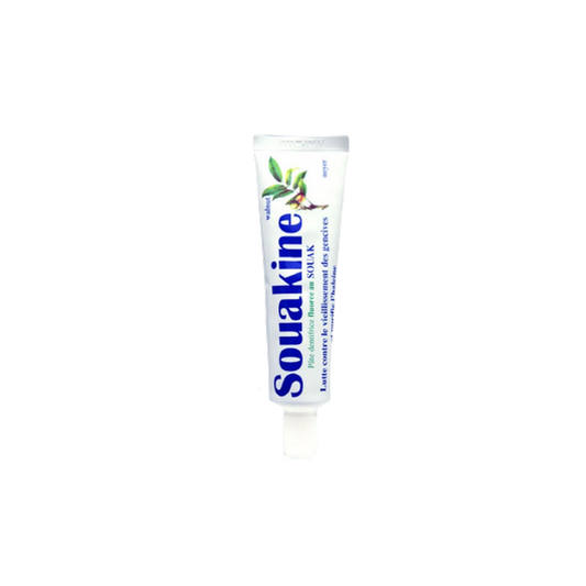 Dermo-Soins Souakine Pâte Dentifrice 50ml tube souple blanc avec bouchon à vis