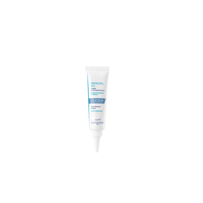 Ducray Keracnyl PP Crème Anti-imperfections 30ml tube blanc avec bouchon pratique