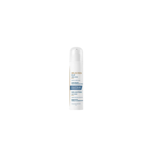 Ducray Melascreen Éclat Crème Légère SPF 15 40ml flacon blanc avec capuchon transparent