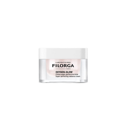 Filorga Oxygen-Glow 50ml pot transparent avec bouchon vis blanc