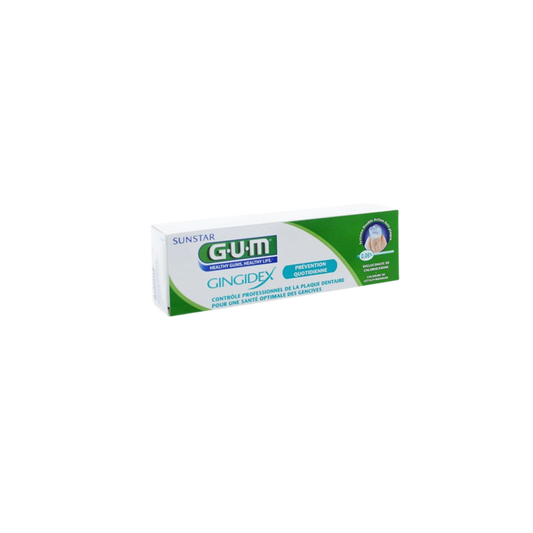 GUM DENTIFRICE GINGIDEX 1755 dans sa boite verte et blanche