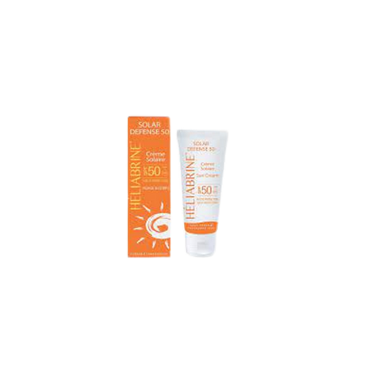 Heliabrine Crème Solaire Défense SPF50 75ml tube souple blanc et orange