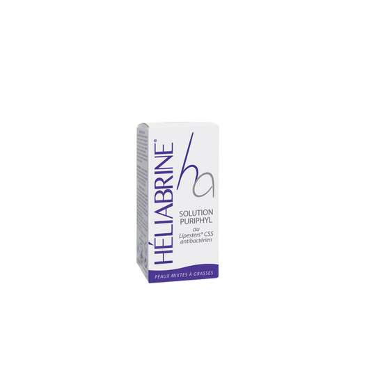 Heliabrine HA Solution Puriphyl 30ml dans sa boite cartonnée blanche et bleu