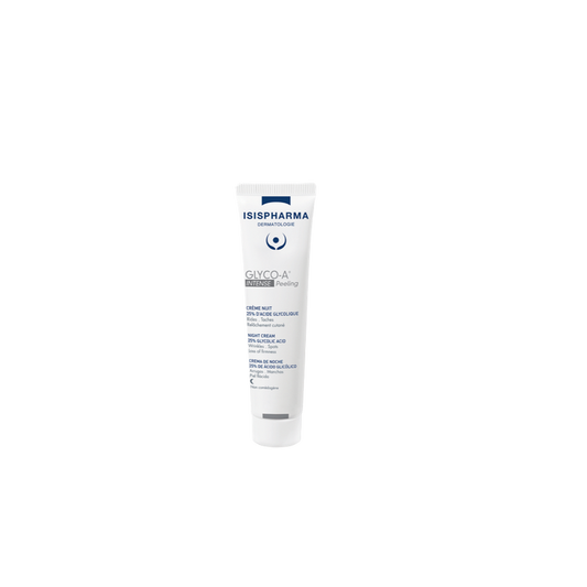 Isispharma Glyco-A Intense Peeling 30ml tube souple blanc avec bouchon clips