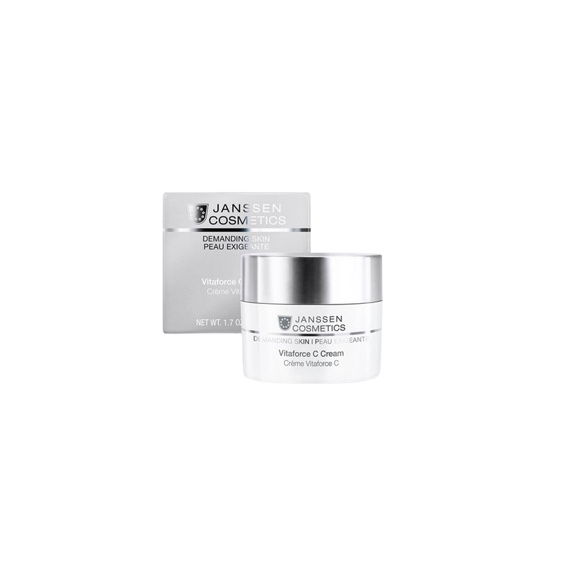 Janssen Cosmetics Crème Vitaforce C 50ml pot blanc avec bouchon vis argent