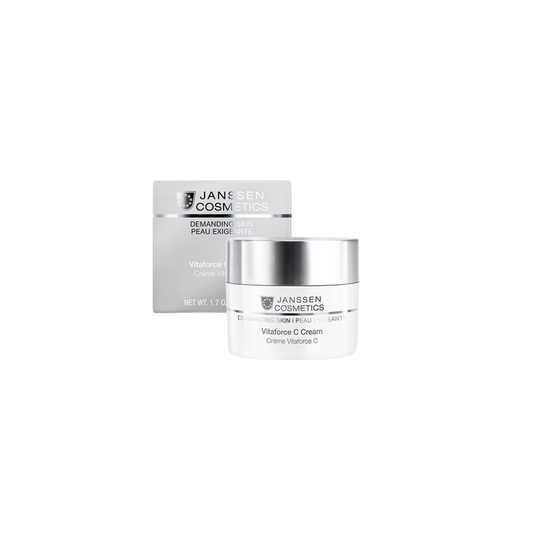 Janssen Cosmetics Crème Vitaforce C 50ml pot blanc avec bouchon vis argent