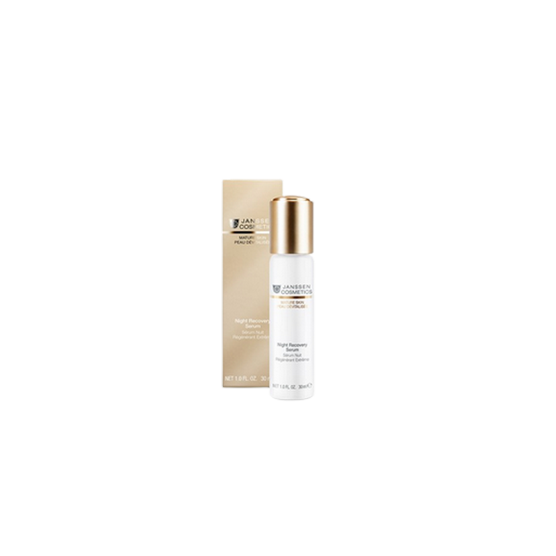 Janssen serum nuit, flacon blanc avec bouchon ot