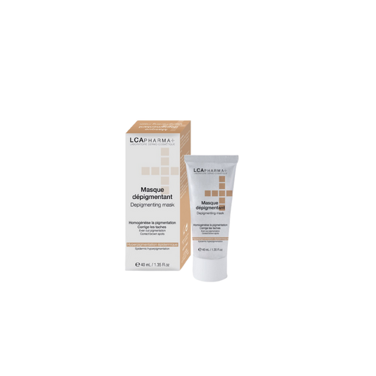 LCA Pharma Masque Dépigmentant 40ml tube souple beige et blanc