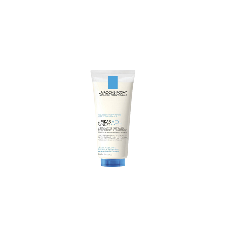 La Roche-Posay Lipikar Syndet AP+ tube blanc avec bouchon bleu