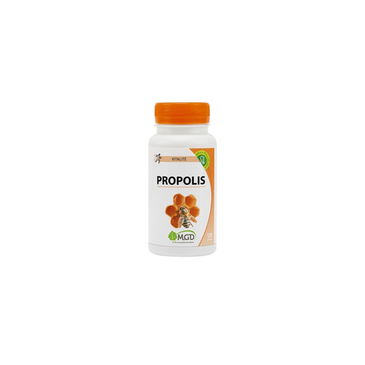 MGD Nature Propolis 120 Gélules flacon blanc bouchon orange