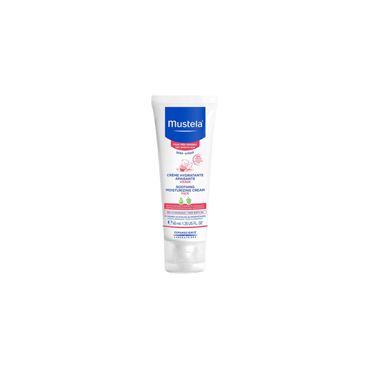 Mustela Crème Hydratante Apaisante 40ml tube blanc et bleu