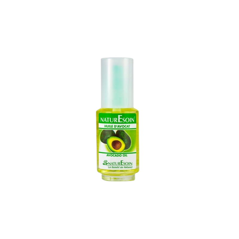 Naturesoin Huile d'Avocat 50ml flacon transparent avec  bouchon facile