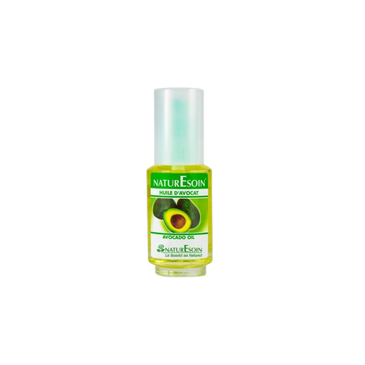 Naturesoin Huile d'Avocat 50ml flacon transparent avec  bouchon facile