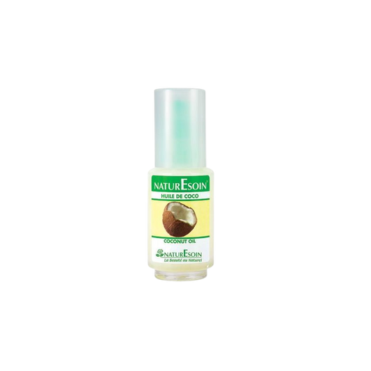 Naturesoin Huile de Coco 50ml flacon transparent bouchon transparent