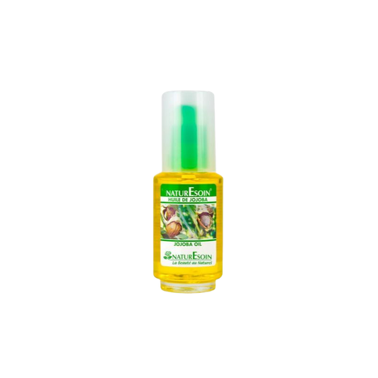 Naturesoin Huile de Jojoba 50ml flacon transparent avec bouchon facile