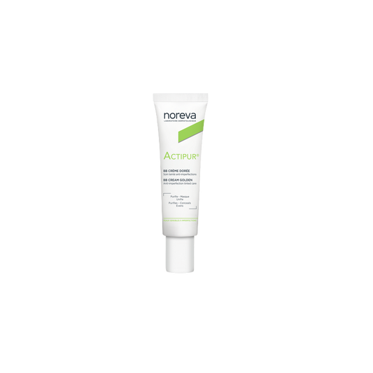 Noreva Actipur BB Crème Dorée 30ml tube souple blanc avec bouchon clips