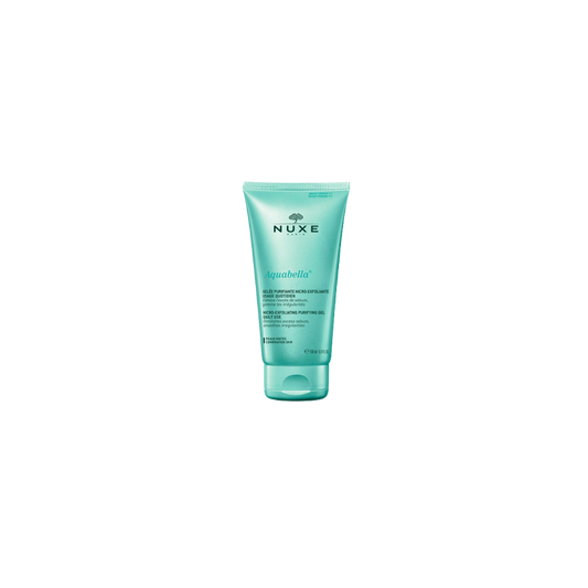 Nuxe Aquabella Gelée Purifiante Micro-Exfoliante 150ml tube souple vert avec bouchon clips